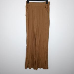 Japna rustic brown wide leg pants size medium